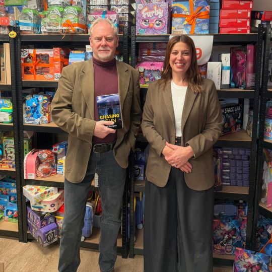 image of Mal Douglas with Lucy Jackson, CEO of Spread a Smile